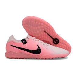 Nike Tiempo Legend 10 Elite TF Rosa Blanco Hombre Zapatos De Futbol