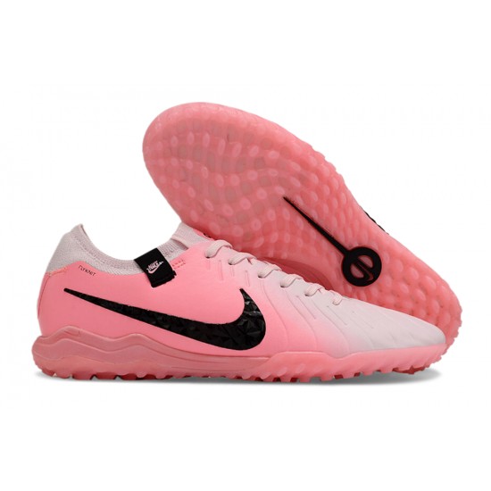 Descubrir  Nike Tiempo Legend 10 Elite TF Rosa Blanco Hombre Zapatos De Futbol