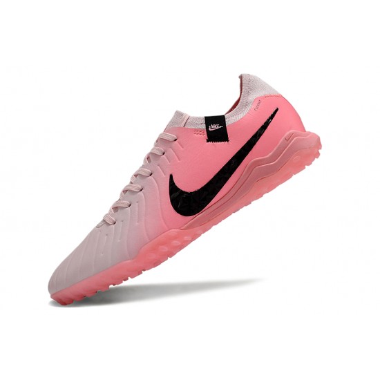 Descubrir  Nike Tiempo Legend 10 Elite TF Rosa Blanco Hombre Zapatos De Futbol