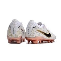 Hombre/Mujer Nike Tiempo Legend 10 Elite FG Oro Blanco Zapatos De Futbol