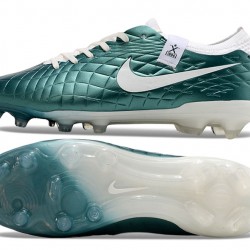 Hombre/Mujer Nike Tiempo Legend 10 Elite FG Teal Blanco Zapatos De Futbol