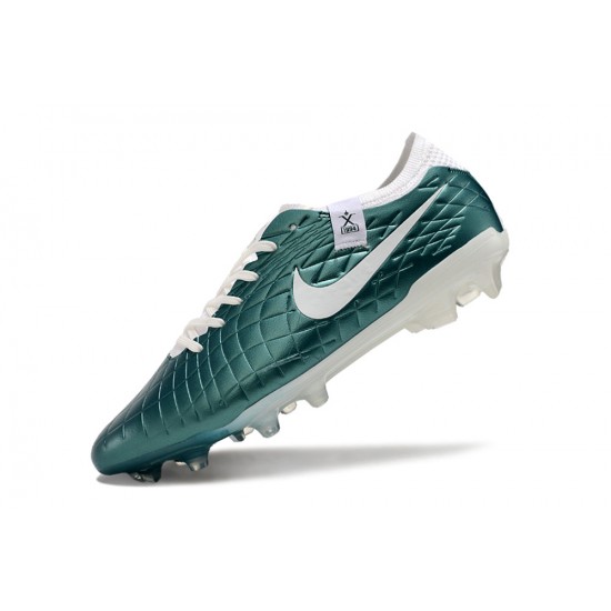 Explorar  Hombre/Mujer Nike Tiempo Legend 10 Elite FG Teal Blanco Zapatos De Futbol