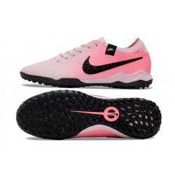 Hombre/Mujer Nike Tiempo Legend 10 Elite TF Rosa Negro Zapatos De Futbol