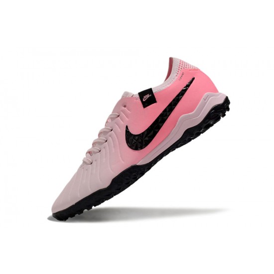 Descubrir  Hombre/Mujer Nike Tiempo Legend 10 Elite TF Rosa Negro Zapatos De Futbol