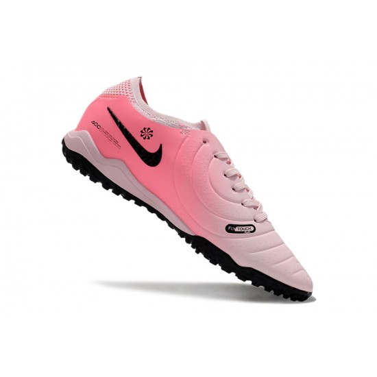 Descubrir  Hombre/Mujer Nike Tiempo Legend 10 Elite TF Rosa Negro Zapatos De Futbol
