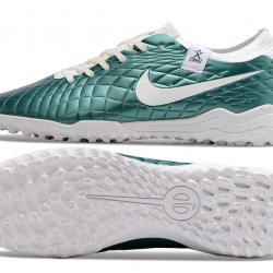 Hombre/Mujer Nike Tiempo Legend 10 Elite TF Teal Blanco Zapatos De Futbol