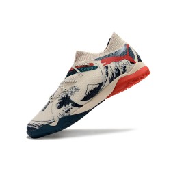 Puma Future 7 Ultimate TF Beige Rojo Zapatos De Futbol