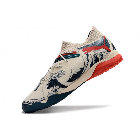 Tienda  Puma Future 7 Ultimate TF Beige Rojo Zapatos De Futbol