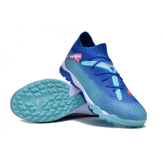Mejor calidad  Puma Future 7 Ultimate TF Hombre Azul Zapatos De Futbol