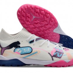 Puma Future 7 Ultimate TF Hombre Blanco y Rosa Zapatos De Futbol