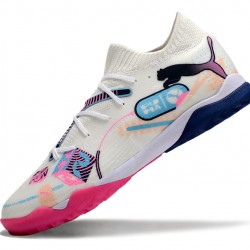 Puma Future 7 Ultimate TF Hombre Blanco y Rosa Zapatos De Futbol