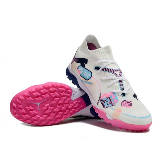 Comprar  Puma Future 7 Ultimate TF Hombre Blanco y Rosa Zapatos De Futbol