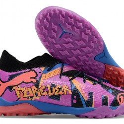 Puma Future 7 Ultimate TF Púrpura Azul Zapatos De Futbol