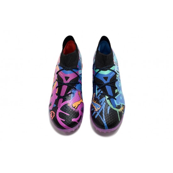 Explorar  Puma Future 7 Ultimate TF Púrpura Azul Zapatos De Futbol