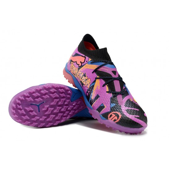 Explorar  Puma Future 7 Ultimate TF Púrpura Azul Zapatos De Futbol