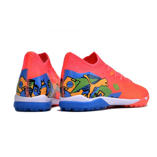 Mejor calidad  Puma Future 7 Ultimate TF Rojo Azul Hombre Zapatos De Futbol