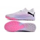 Calidad superior  Puma Future 7 Ultimate TF Blanco Rosa Hombre Zapatos De Futbol