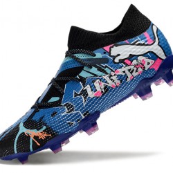 Puma Future FG Hombre Rosa Azul Zapatos De Futbol