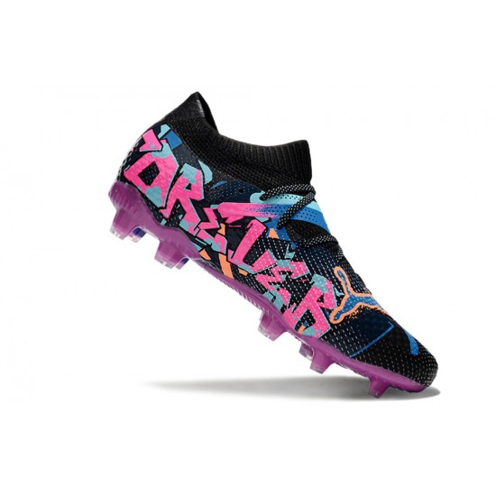 Mejor calidad  Puma Future FG Hombre Rosa Azul Zapatos De Futbol