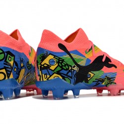 Puma Future FG Hombre Rojo Azul Zapatos De Futbol
