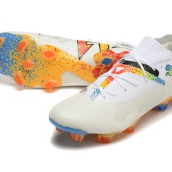 Puma Future FG Blanco Naranja Hombre Zapatos De Futbol