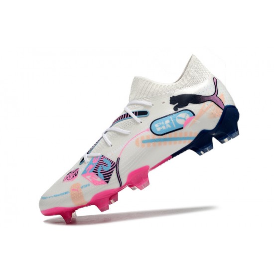 Comprar ahora  Puma Future FG Blanco y Rosa Hombre Zapatos De Futbol