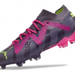 Puma Future Ultimate FG Hombre Púrpura Verde Zapatos De Futbol