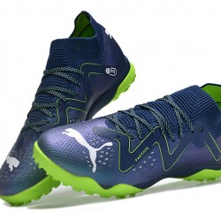 Puma Future X Powercat TF Azul Verde Hombre Zapatos De Futbol