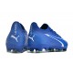 Explorar  Puma Ultra Ultimate FG Azul Blanco Hombre Zapatos De Futbol
