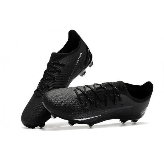 Alta calidad Puma Ultra Ultimate FG Hombre Negro Zapatos De Futbol