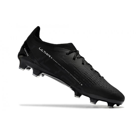 Alta calidad Puma Ultra Ultimate FG Hombre Negro Zapatos De Futbol