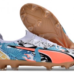 Puma Ultra Ultimate FG Hombre Blanco Brown Zapatos De Futbol