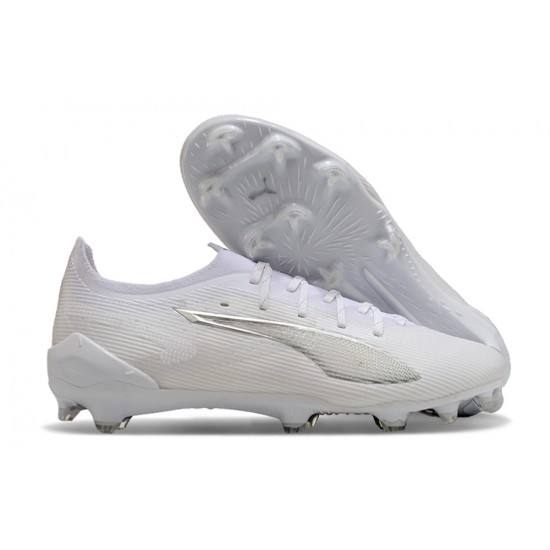 Tienda  Puma Ultra Ultimate FG Hombre Blanco Zapatos De Futbol