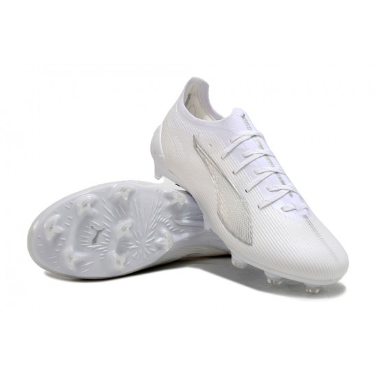 Tienda  Puma Ultra Ultimate FG Hombre Blanco Zapatos De Futbol