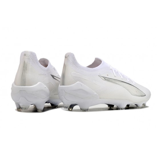 Tienda  Puma Ultra Ultimate FG Hombre Blanco Zapatos De Futbol