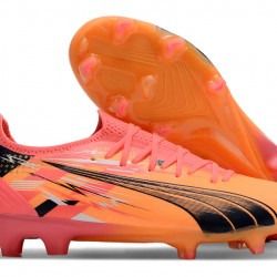 Puma Ultra Ultimate FG Naranja Rosa Hombre Zapatos De Futbol