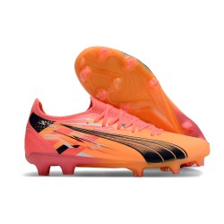 Puma Ultra Ultimate FG Naranja Rosa Hombre Zapatos De Futbol