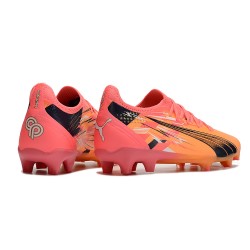 Puma Ultra Ultimate FG Naranja Rosa Hombre Zapatos De Futbol