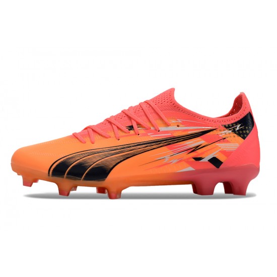 Tienda  Puma Ultra Ultimate FG Naranja Rosa Hombre Zapatos De Futbol