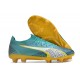 Calidad superior  Puma Ultra Ultimate FG Teal Amarillo Hombre Zapatos De Futbol