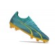 Calidad superior  Puma Ultra Ultimate FG Teal Amarillo Hombre Zapatos De Futbol