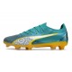 Calidad superior  Puma Ultra Ultimate FG Teal Amarillo Hombre Zapatos De Futbol
