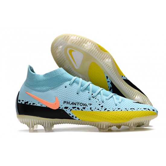 Comprar ahora  Botas de fútbol Nike Phantom GT2 Dynamic Fit Elite FG para hombre azul amarillo negro