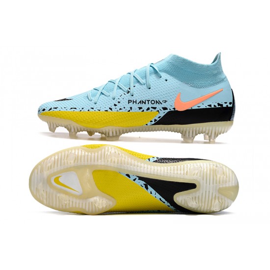 Comprar ahora  Botas de fútbol Nike Phantom GT2 Dynamic Fit Elite FG para hombre azul amarillo negro