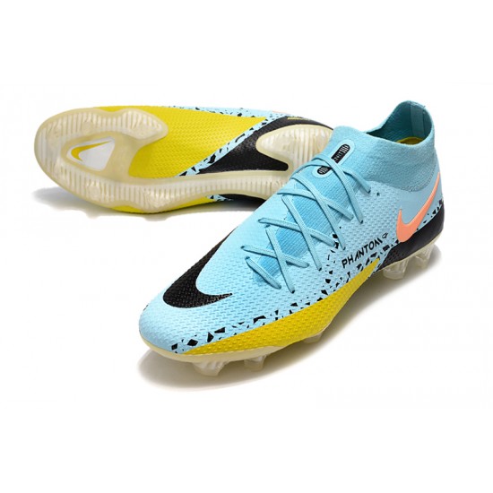Comprar ahora  Botas de fútbol Nike Phantom GT2 Dynamic Fit Elite FG para hombre azul amarillo negro