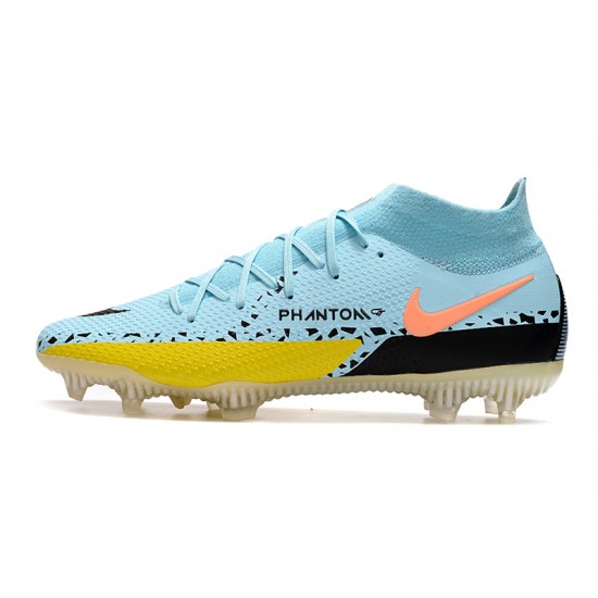 Comprar ahora  Botas de fútbol Nike Phantom GT2 Dynamic Fit Elite FG para hombre azul amarillo negro