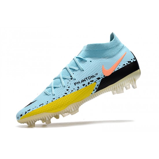 Comprar ahora  Botas de fútbol Nike Phantom GT2 Dynamic Fit Elite FG para hombre azul amarillo negro