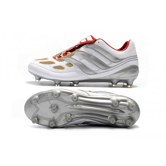 Explorar  Botas de fútbol Adidas Predator Precision FG X Beckham Blanco Plata